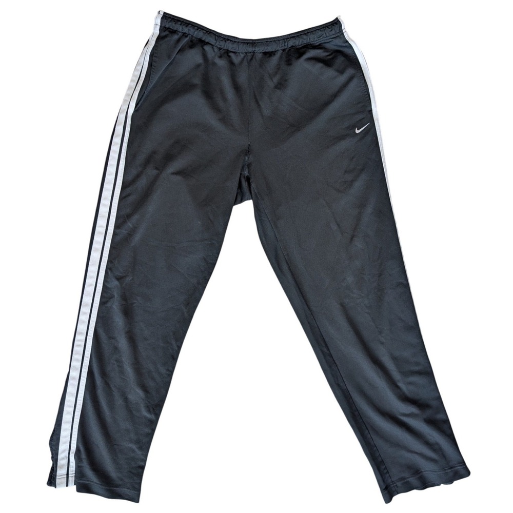 Nike Extra Large Black Striped jogging Activewearโ Gym Lounge Pants ASIS